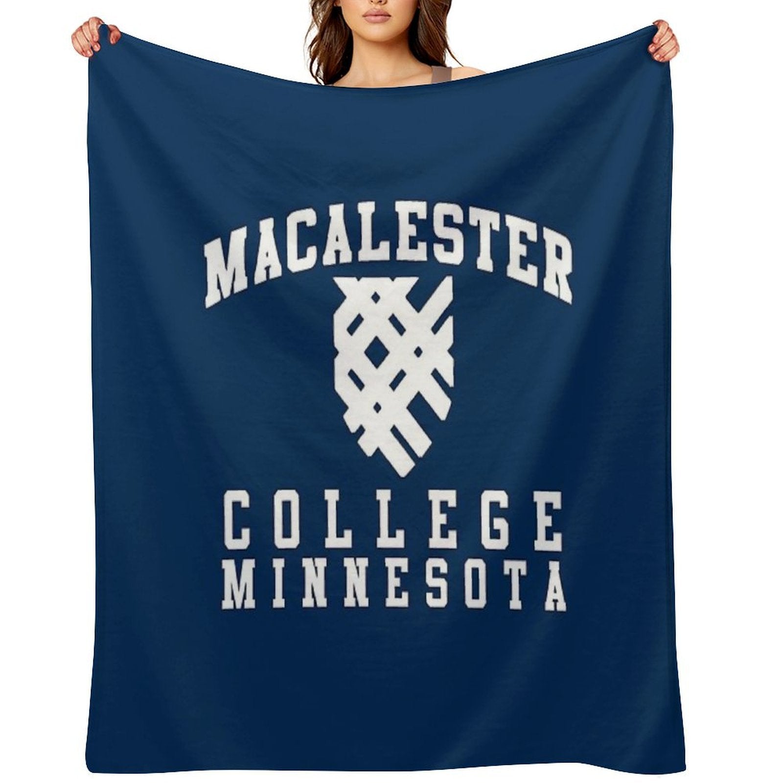 Vintage Macalester College Minessota Compact Throw Blanket