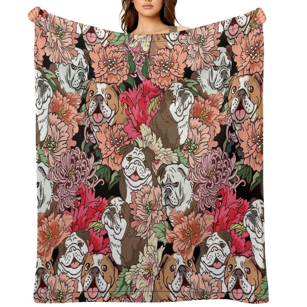 Because English Bulldog Quick-dry Throw Blanket