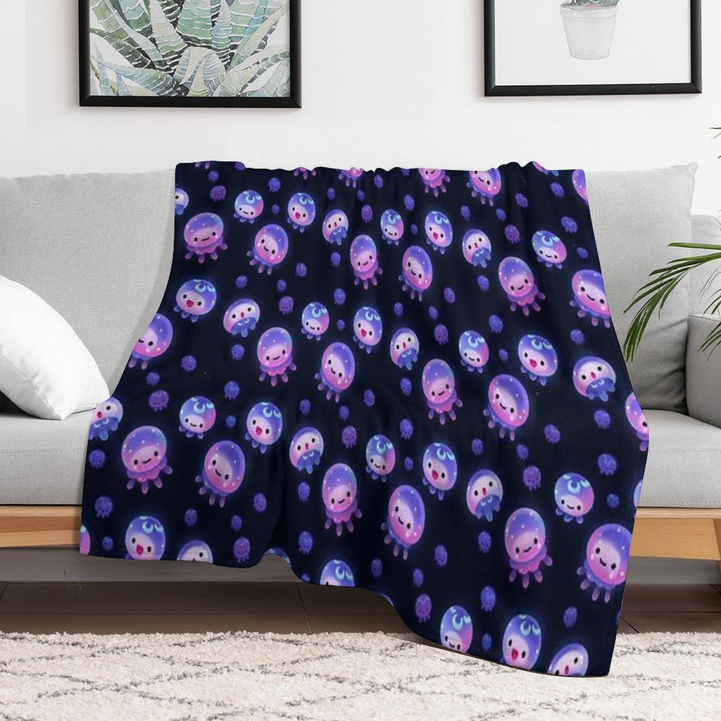 Baby Jellyfish Easy Care Throw Blanket