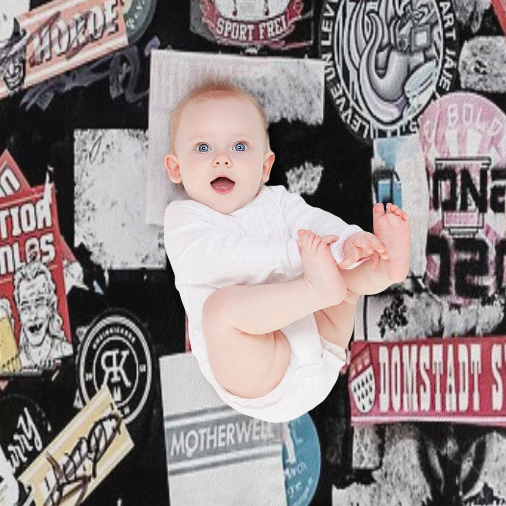 Street Stickers Lightweight Throw Blanket