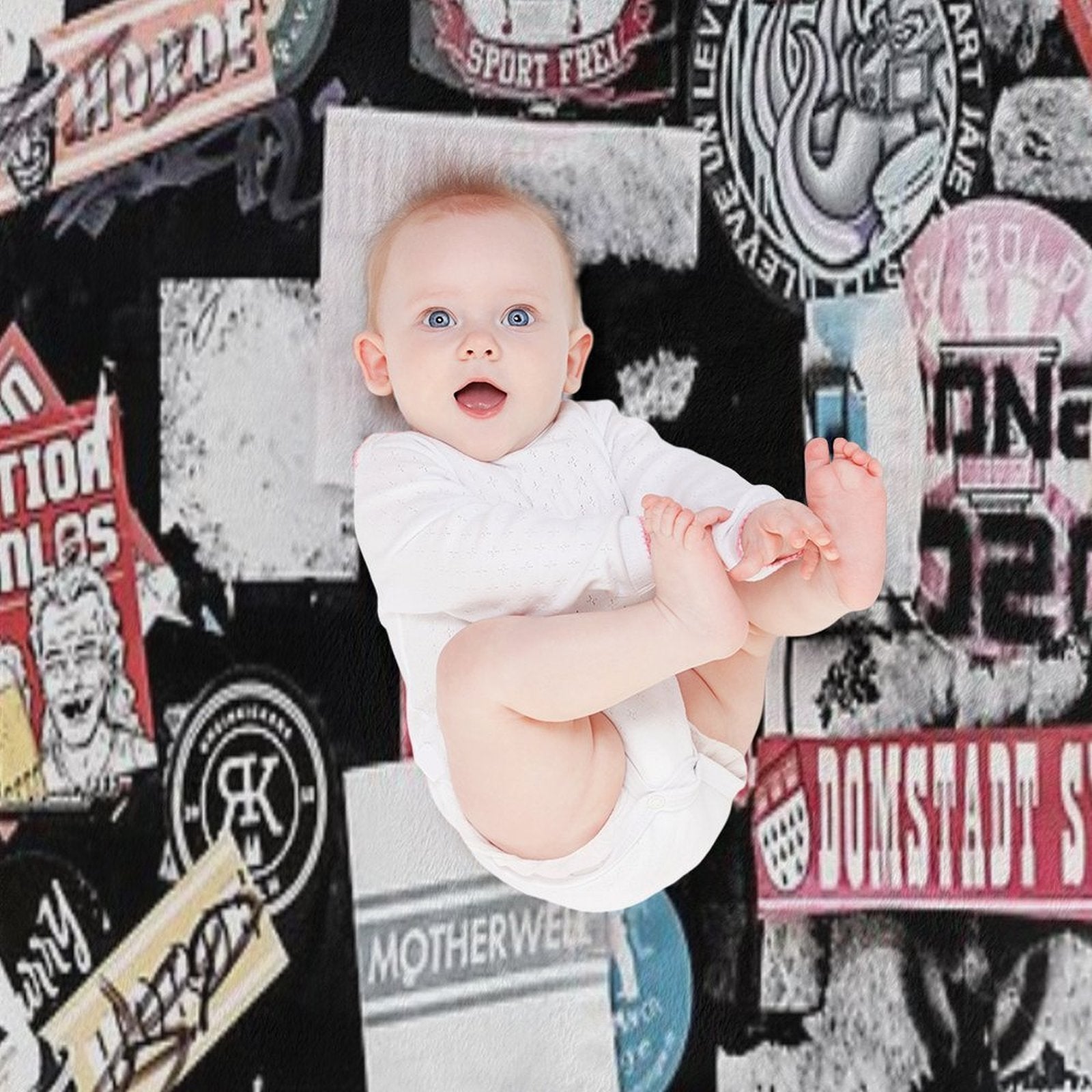 Street Stickers Lightweight Throw Blanket