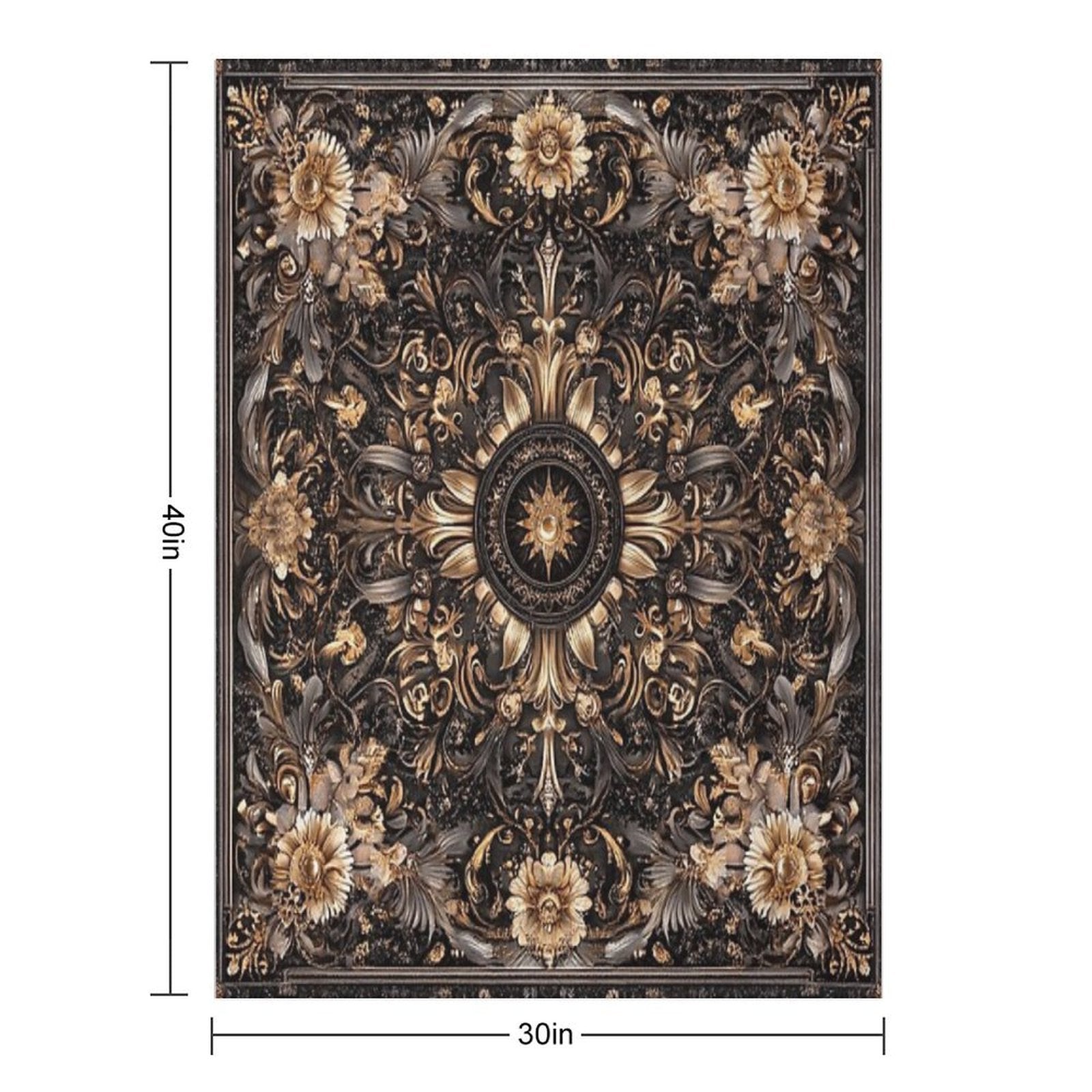 In The Middle of Sustainable Throw Blanket