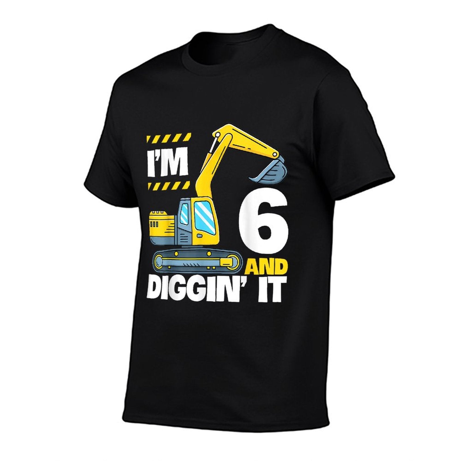 Construction Truck 6th Birthday 6 Years Old Digger Excavator  Soft T-Shirt