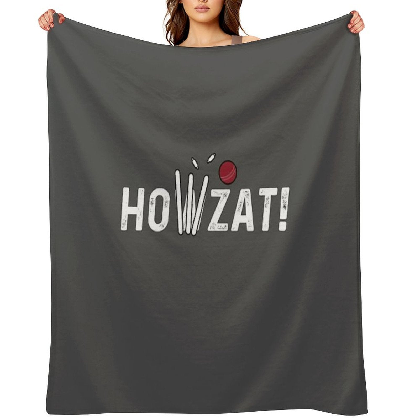 Cricket Lover Howzat Ball And Wicket by Cricket Fan Gifts Durable Throw Blanket
