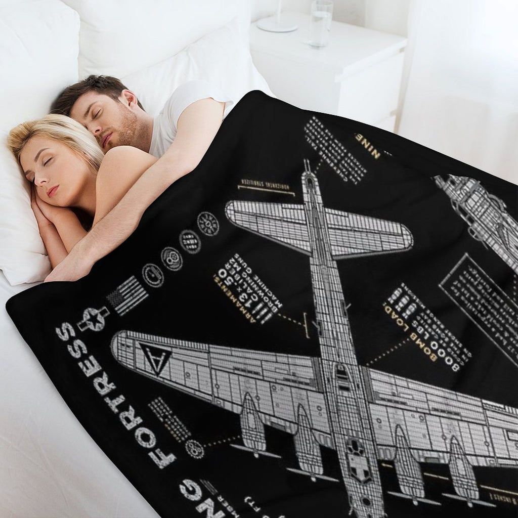 B17 Flying Fortress Comfort Throw Blanket
