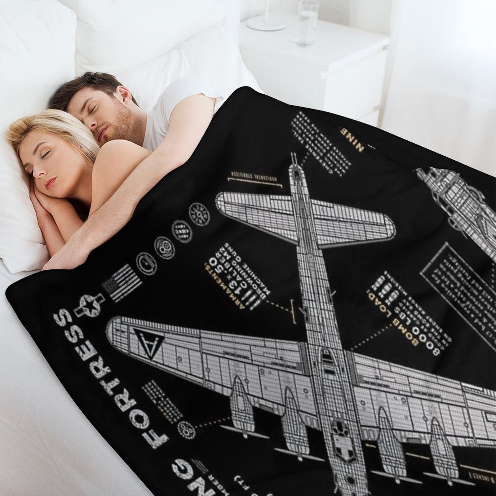 B17 Flying Fortress Comfort Throw Blanket