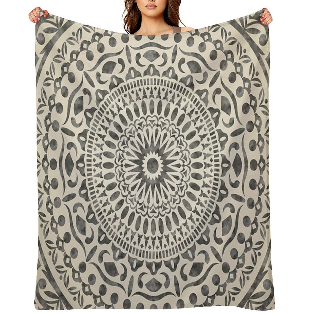 Watercolor Mandala Mandala5w Versatility Throw Blanket