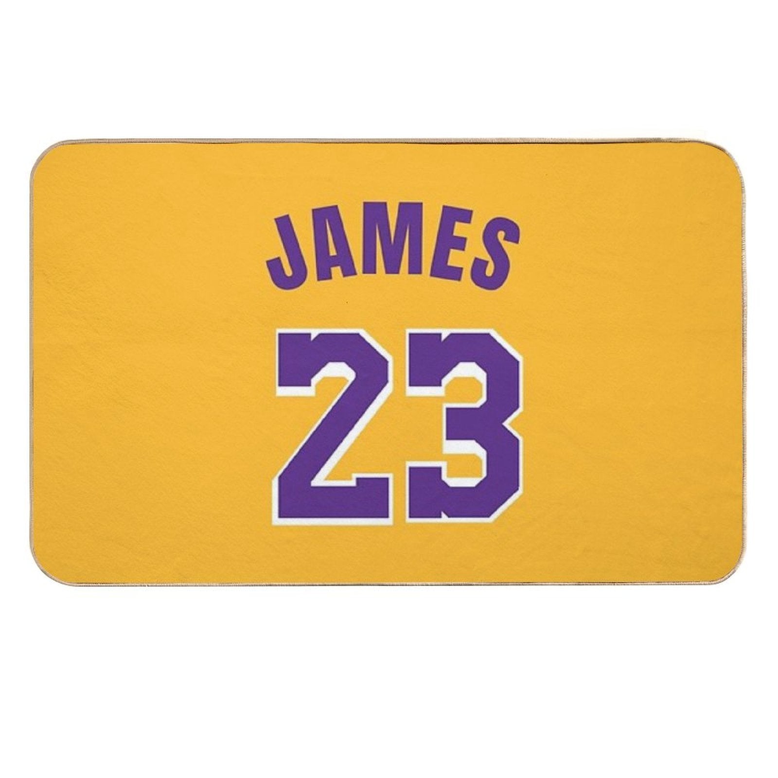 Lebron James Lackers Jersey  High-Traffic Bath Mat
