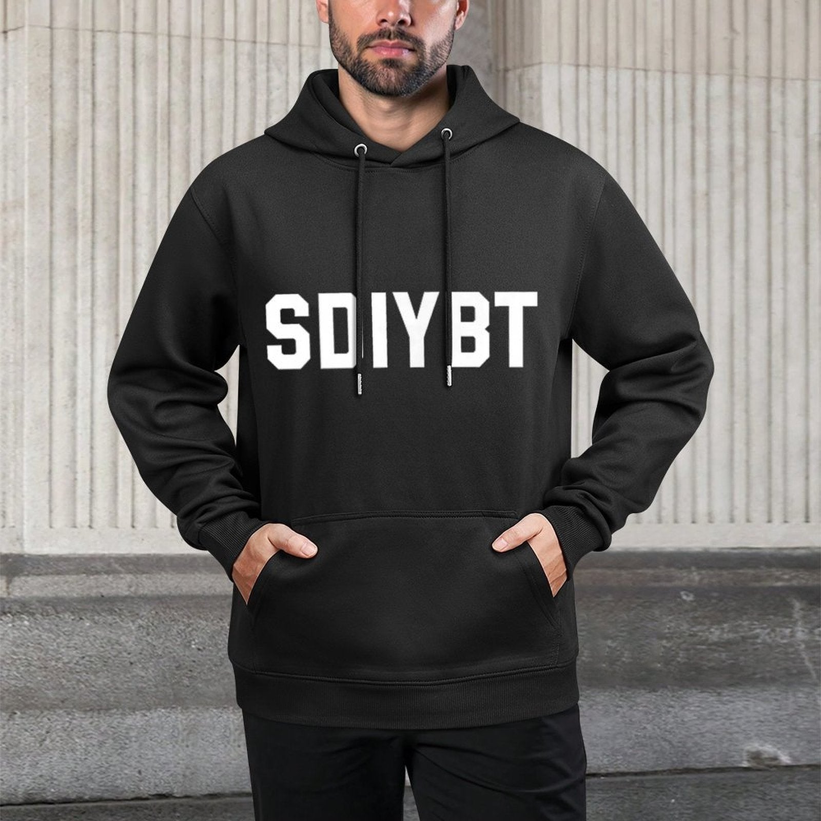 SDIYBT Start Digging in Your Butt Twin Funny Meme Customizable Surface Hoodie