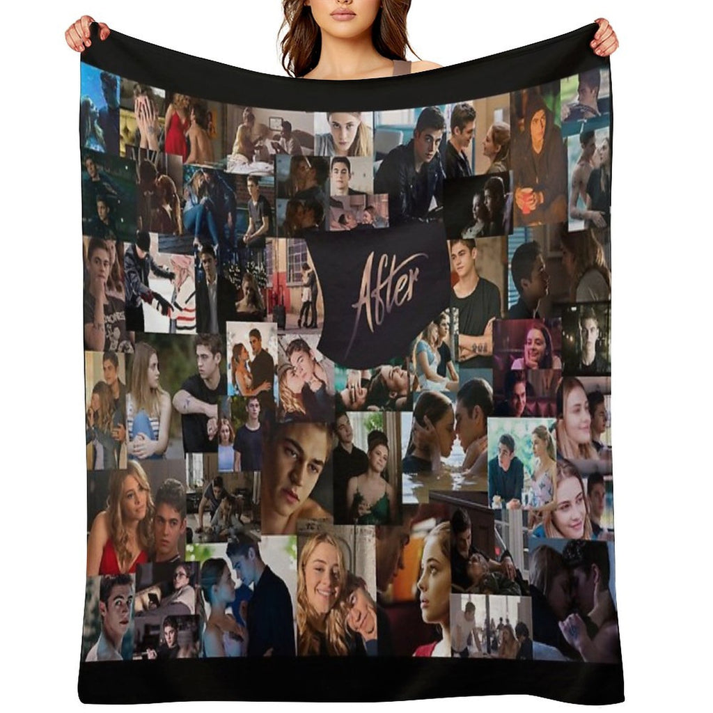After Collage Quick-dry Throw Blanket