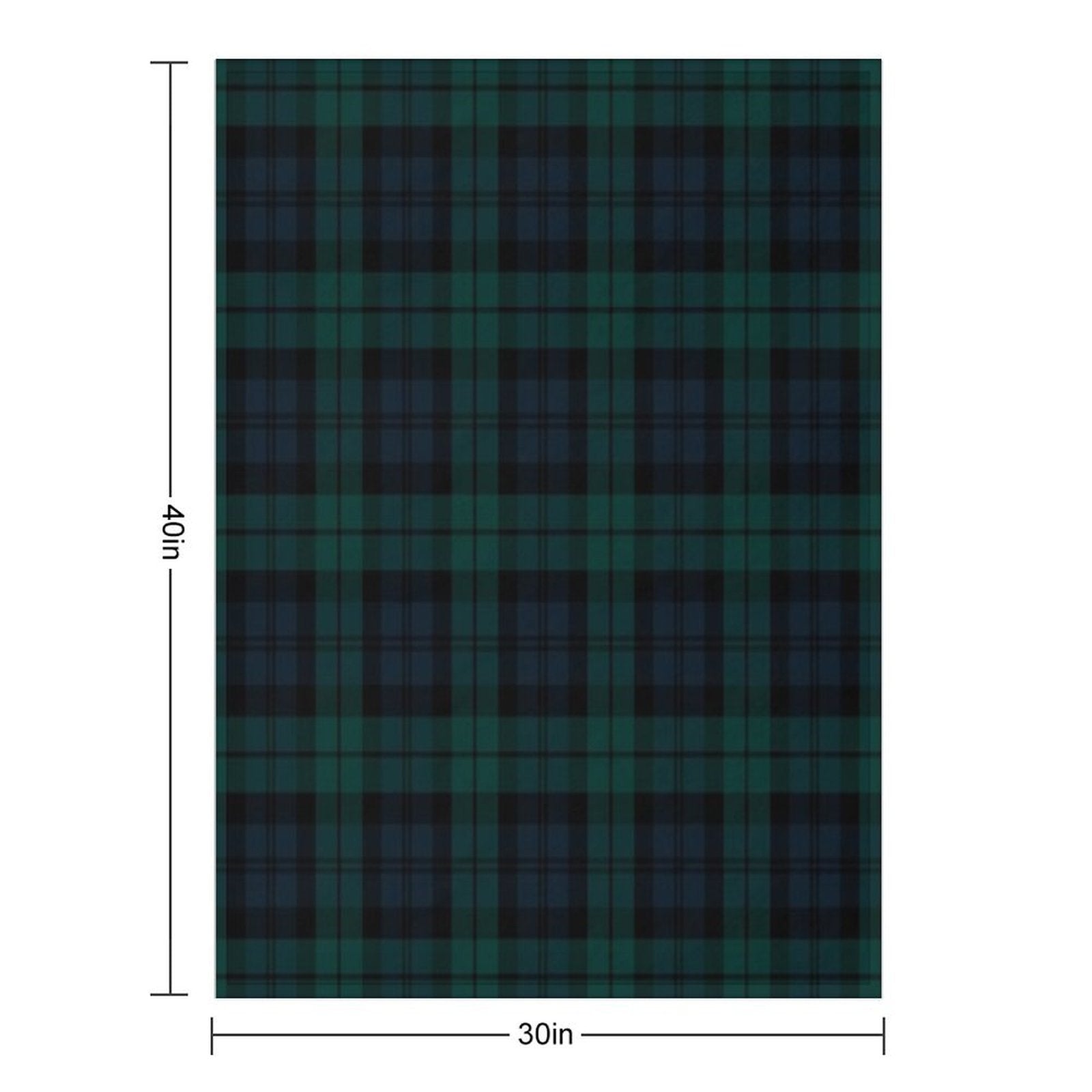 Black Watch Tartan Plaid Pattern Comfort Throw Blanket