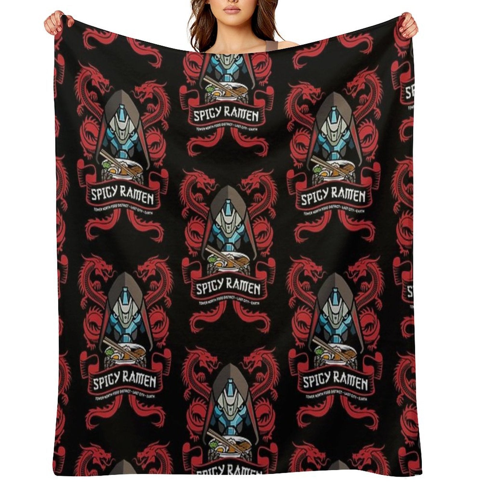 Ramen Shop Quick-dry Throw Blanket