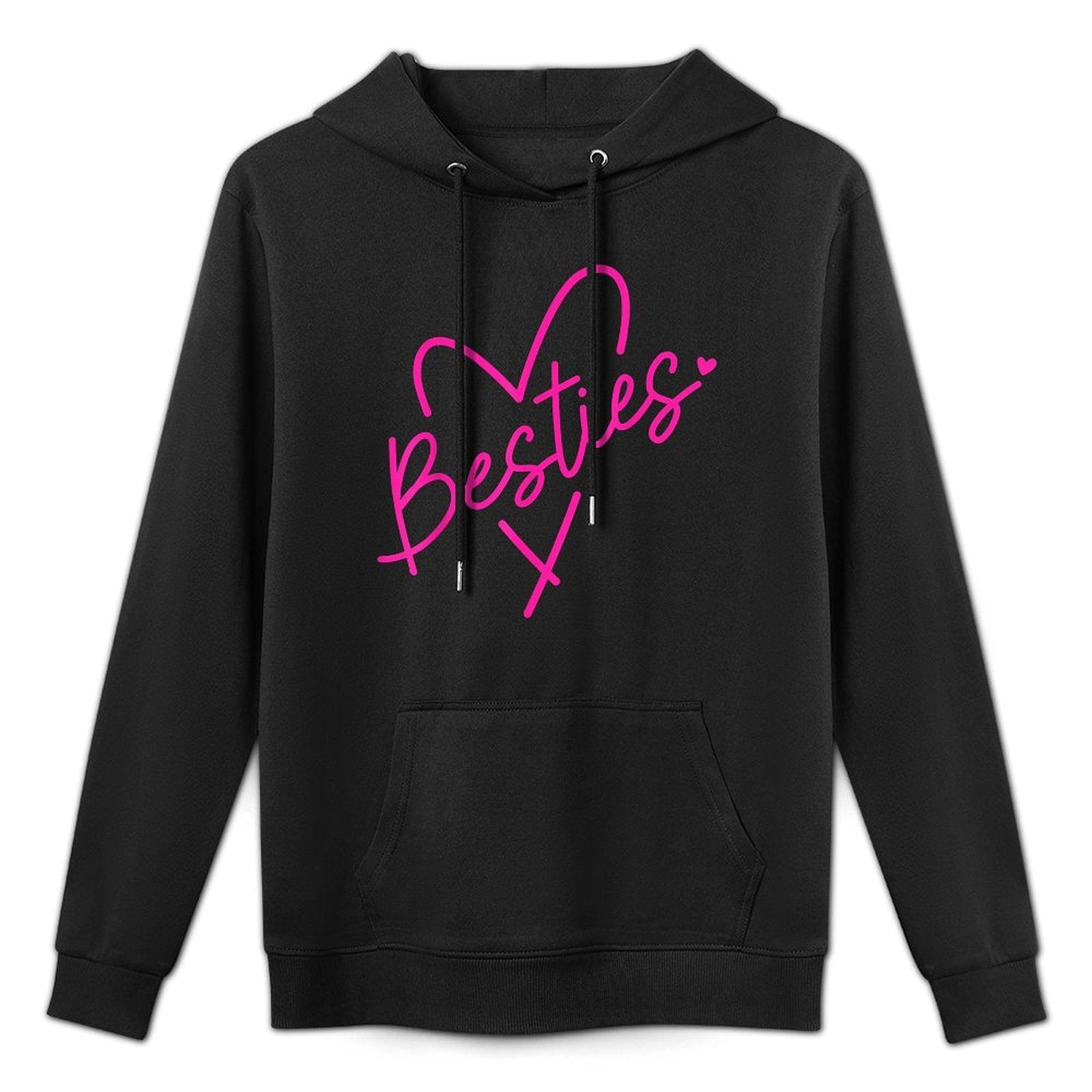 Best Friend Matching Birthday Pink BFF Bestie Sister Cousin Versatile Streetwear Hoodie