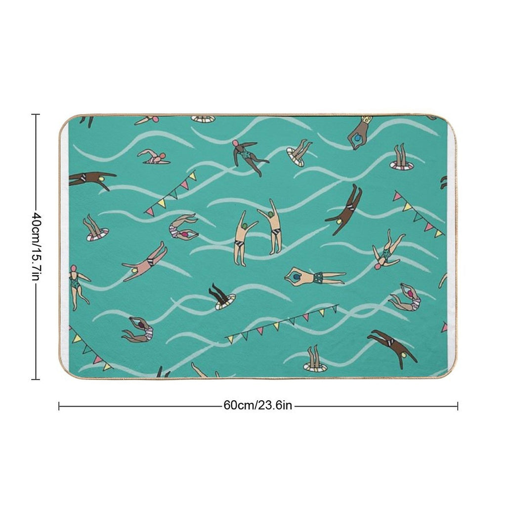 Sunday Swim  Stain-Proof Bath Mat
