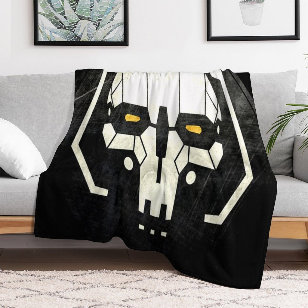 Battletech Atlas Skull Shrink-resistant Throw Blanket