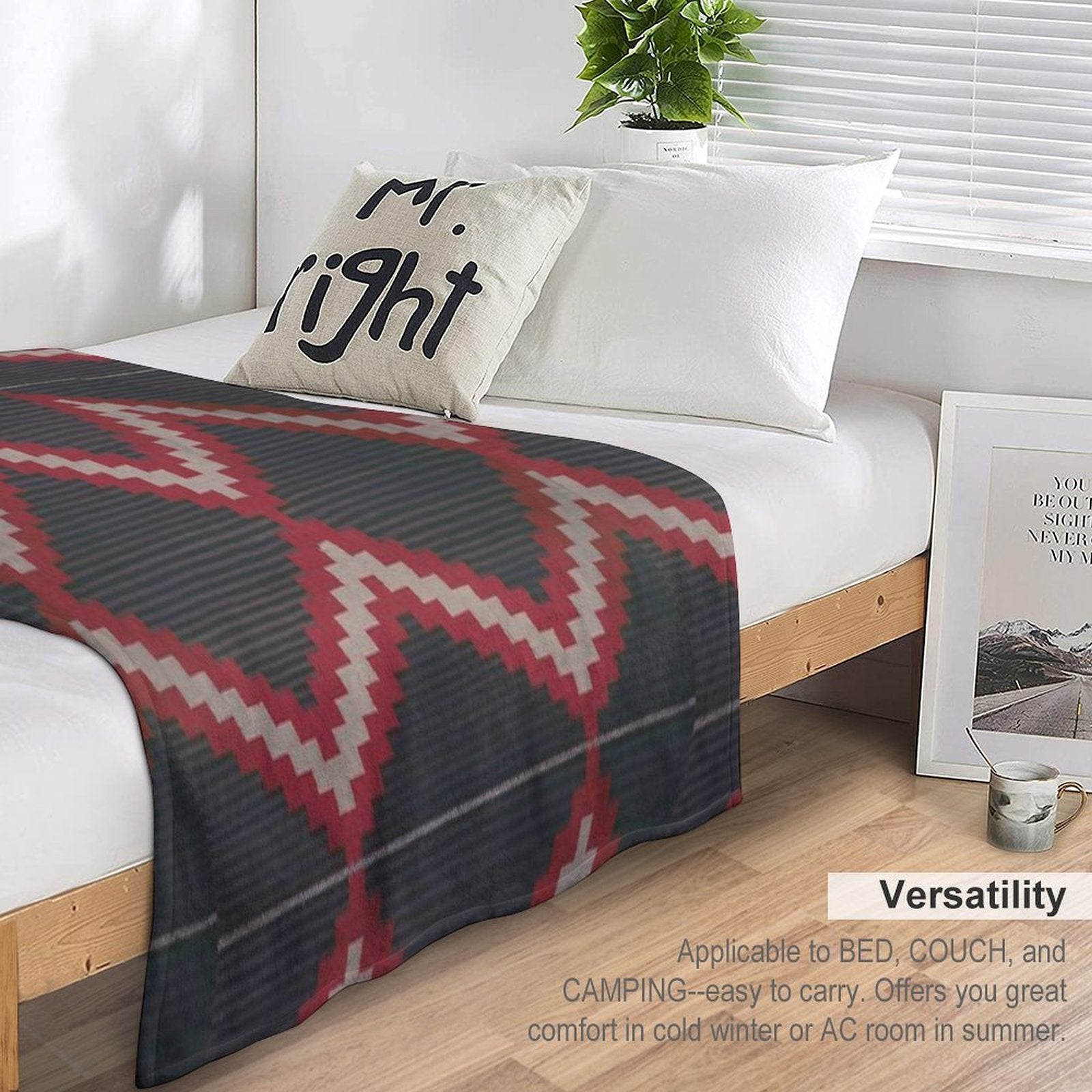 Navajo Weaving Blanket Moki Print Anti-pilling Throw Blanket