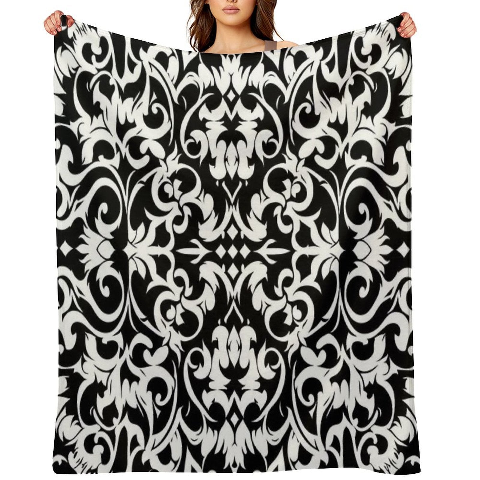 Baroque Wrinkle-free Throw Blanket