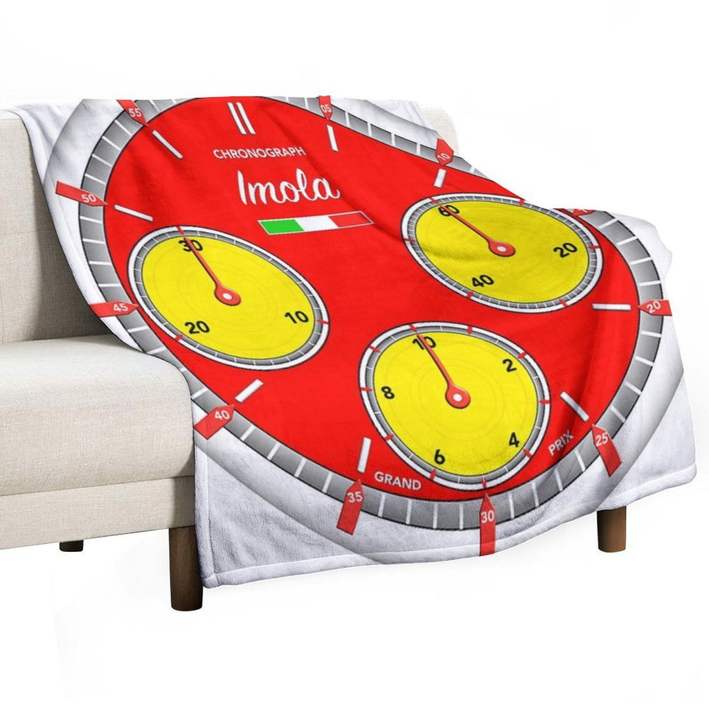Imola  Motorsport  Racing  Chronograph Versatility Throw Blanket