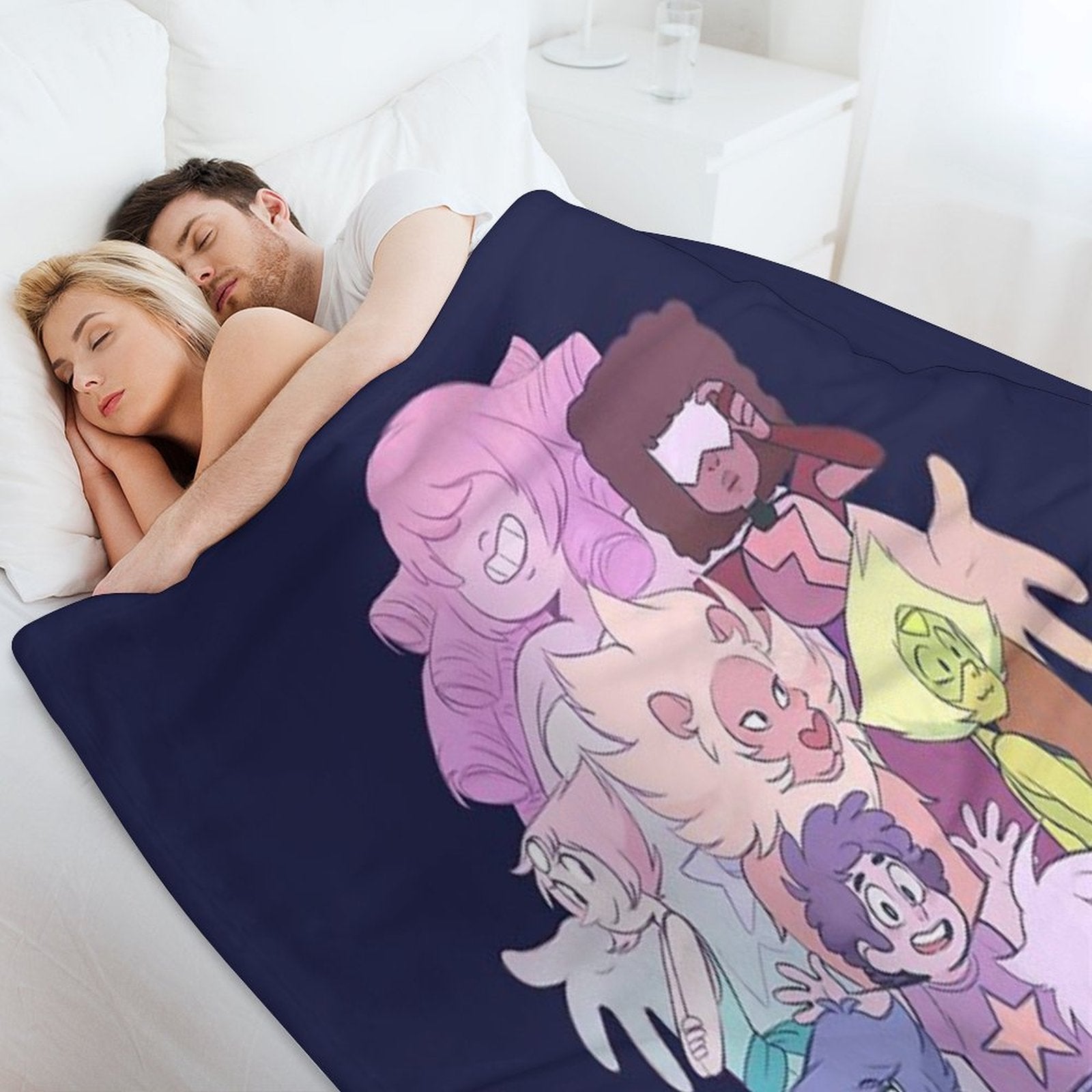 We Are The Crystal Gems Wrinkle-free Throw Blanket