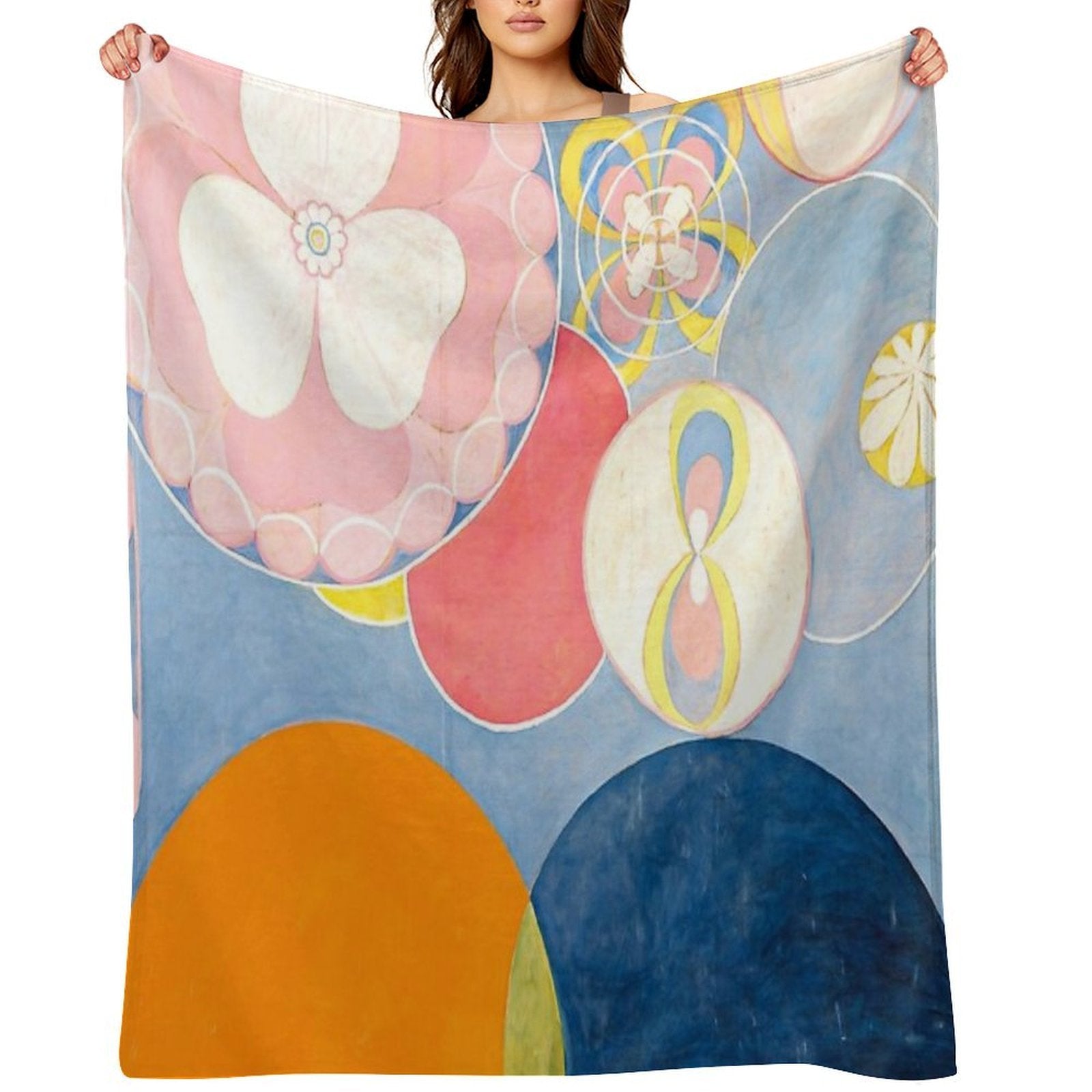Hilma Af Klint The Ten Largest, No. 02, Childhood, Group IV Wrinkle-free Throw Blanket