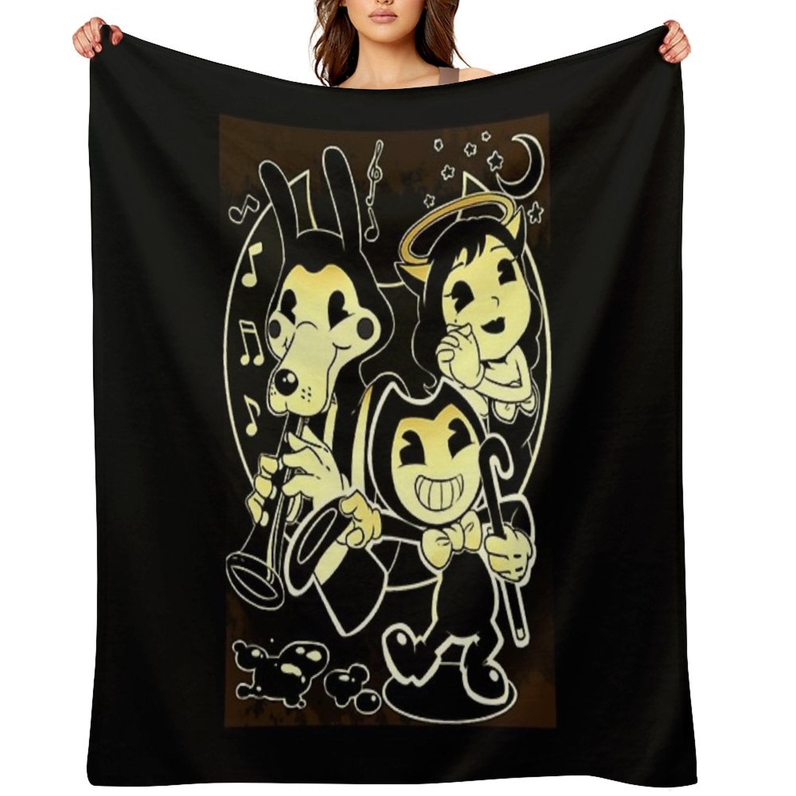 Bendy Boris And Alice Lightweight Throw Blanket
