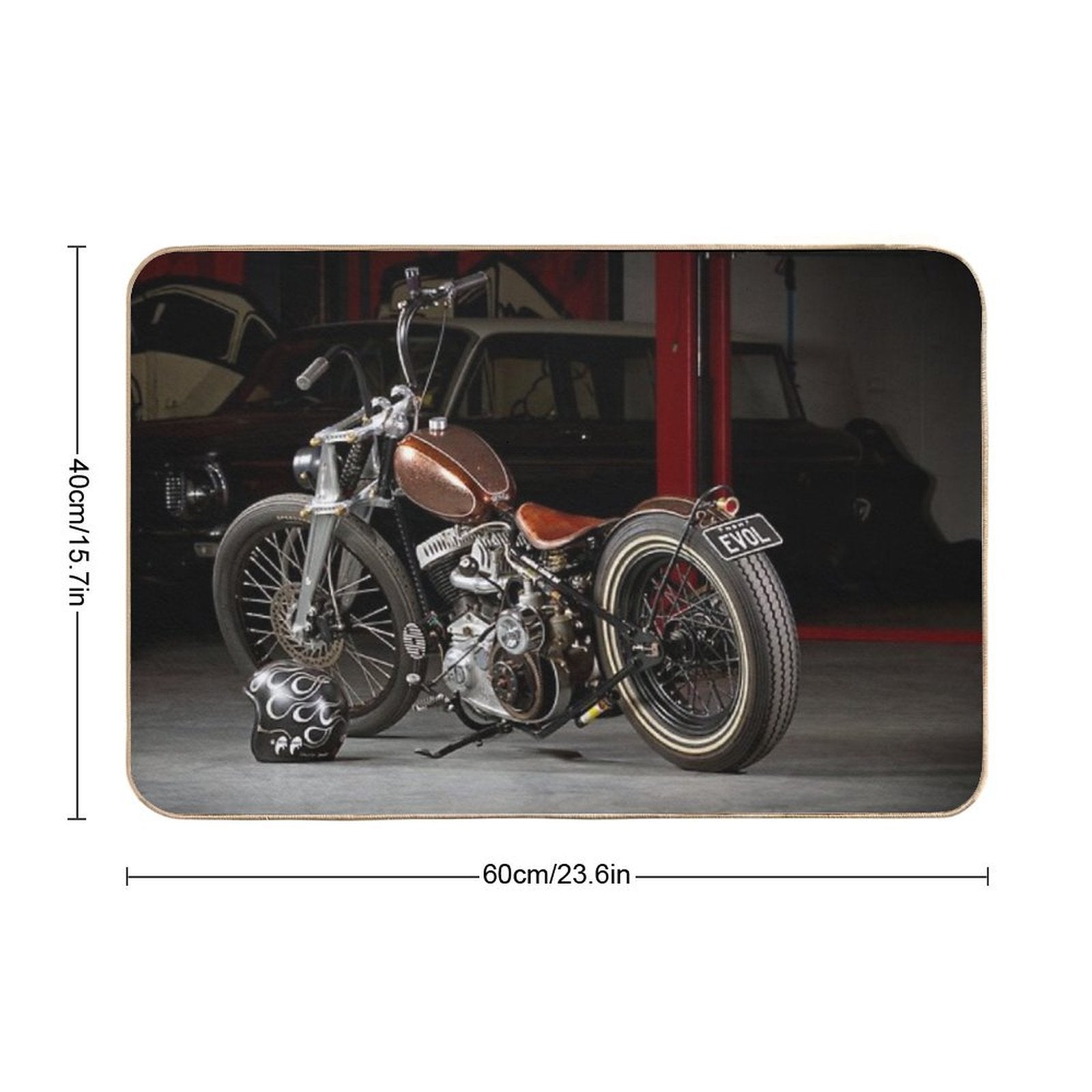 Evolution 1940 WL Harley  Slip-Resistant Bath Mat