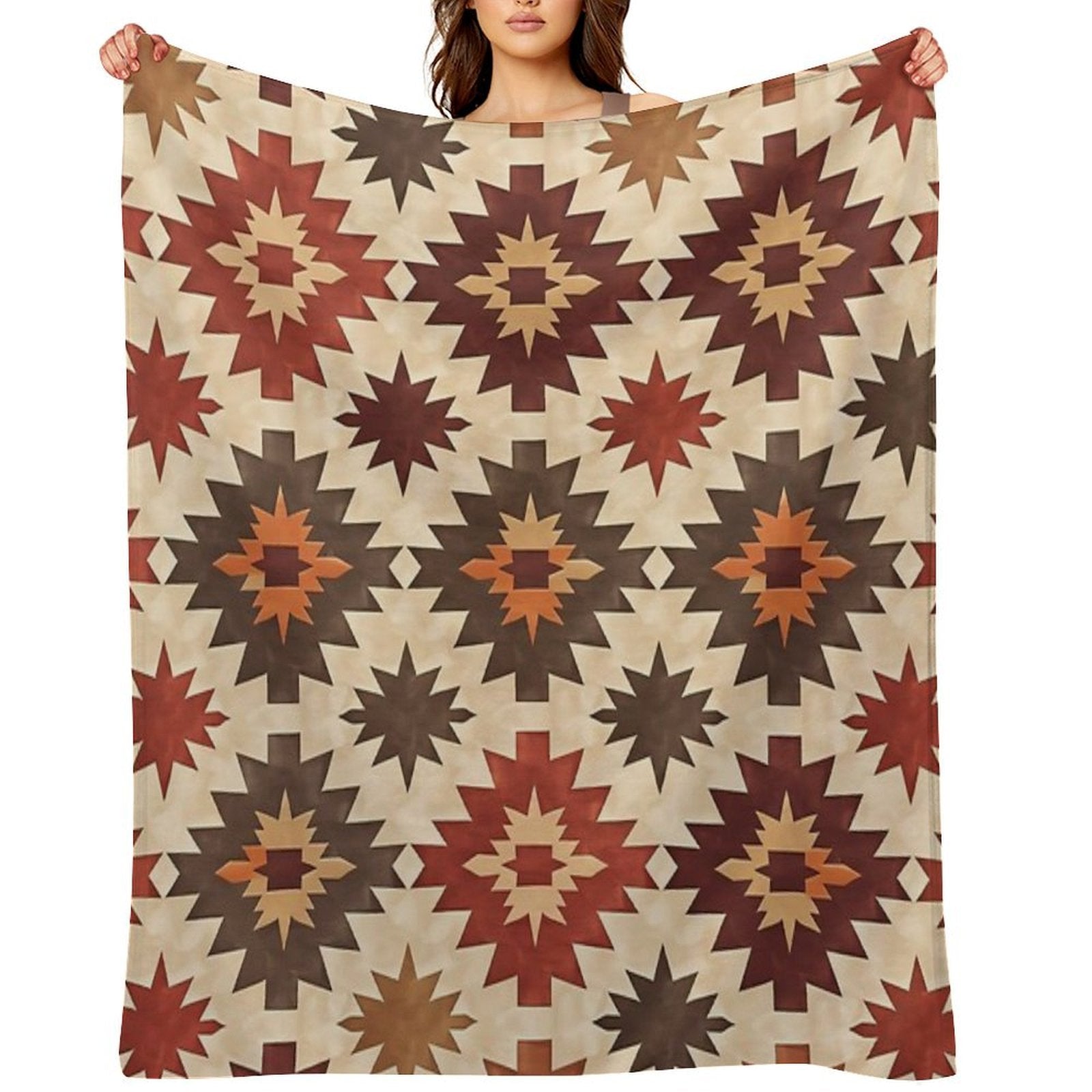 Desert Sun Motif Compact Throw Blanket