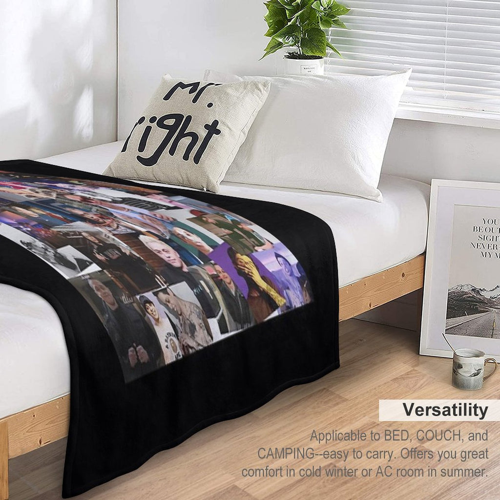 Pete Collage Travel-friendly Throw Blanket