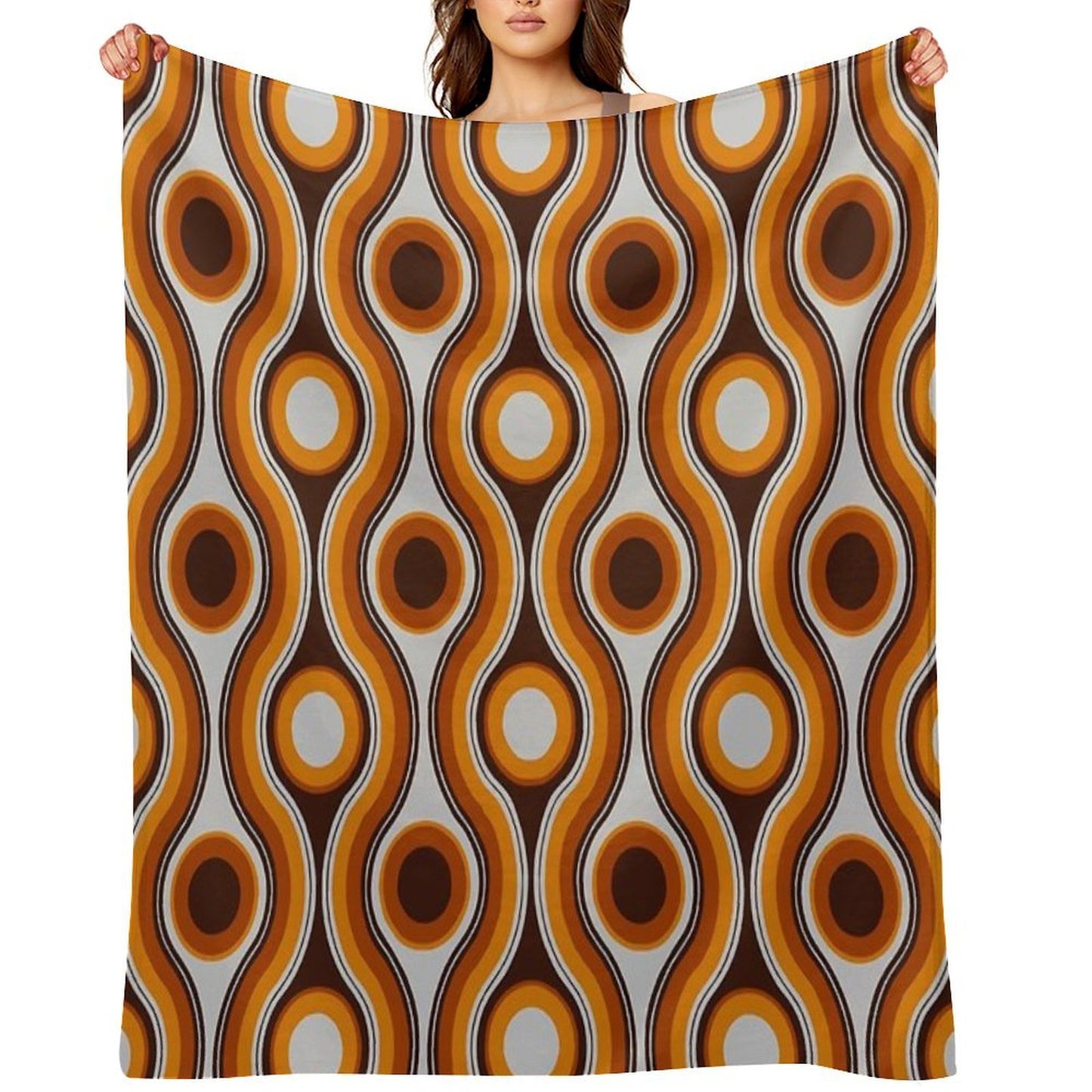 Older Patterns ~ Bridges 70s Premium Throw Blanket