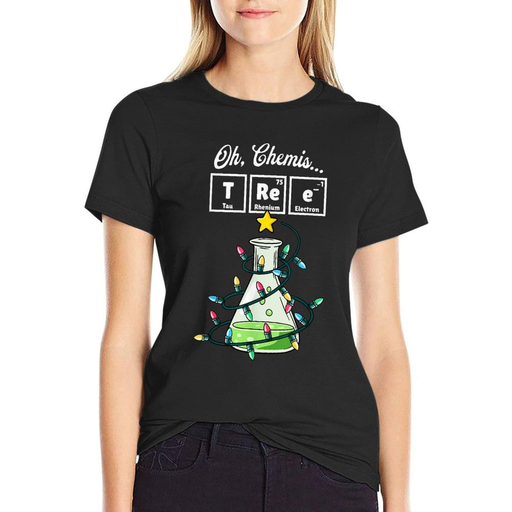 Chemistry by Joy Haus Unisex-Adult Christmas Science Professor Teacher Chemistry  Polyester Blend T-Shirt