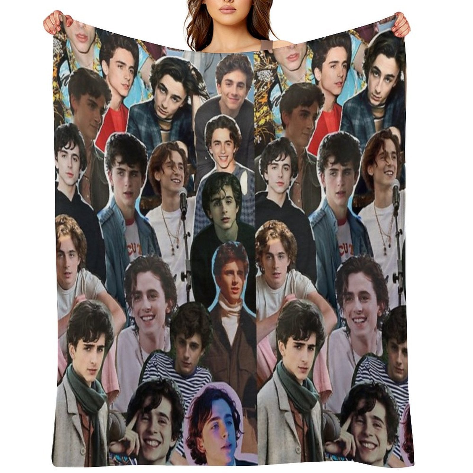 Collage Saint Timothee Chalamet Compact Throw Blanket