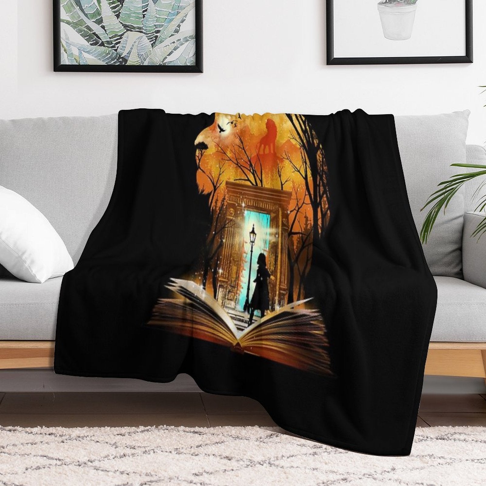 Courage Dear Heart Sustainable Throw Blanket