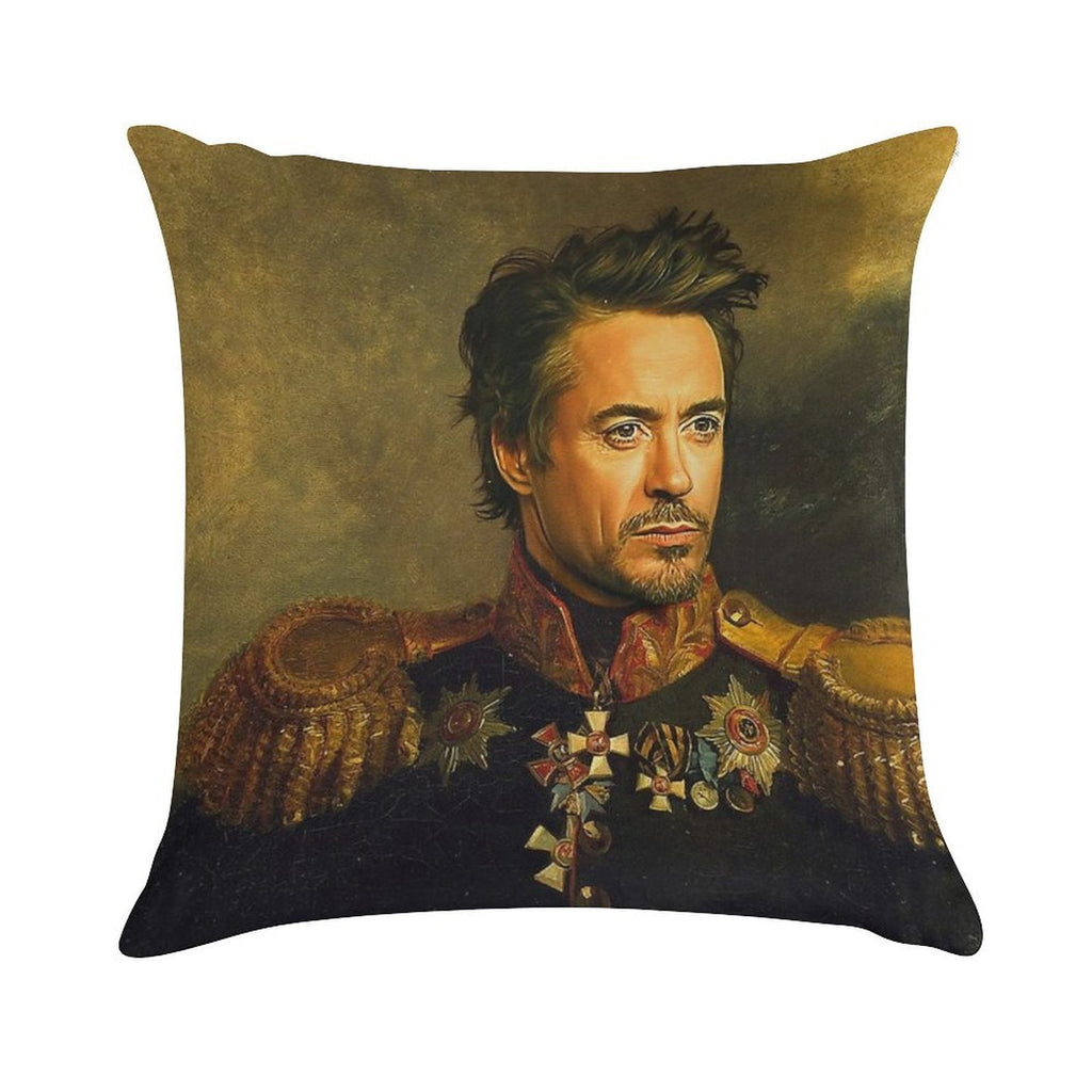 Robert Downey Jr - Replaceface Soft Gift Ready Throw Pillow
