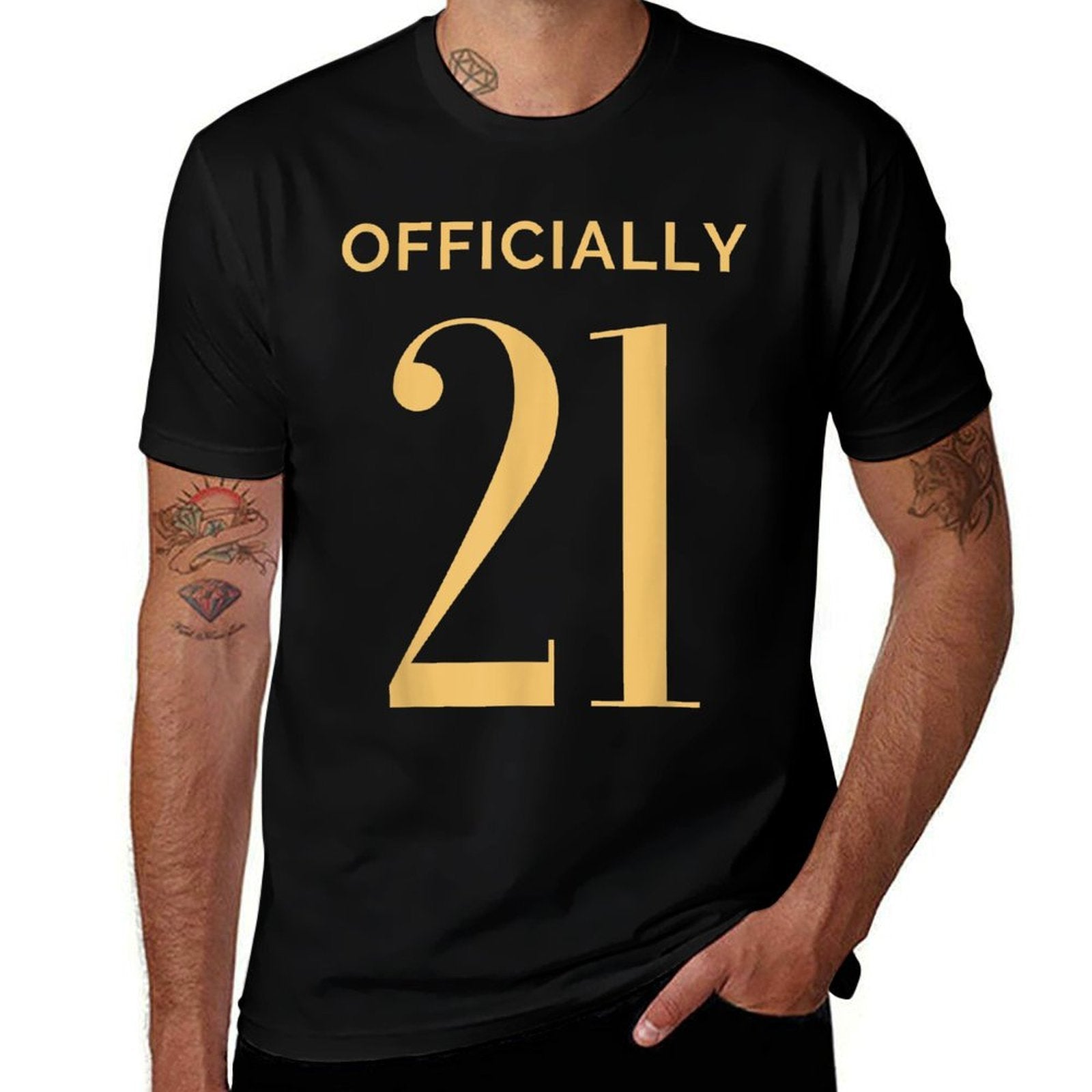 Officially 21 for 21st Birthday  Stretchy T-Shirt