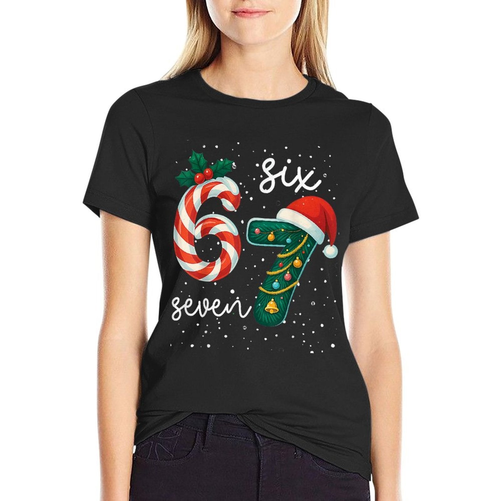 67 Meme Six Seven for Kids Women Men Boys Girls Christmas  Vintage-inspired T-Shirt