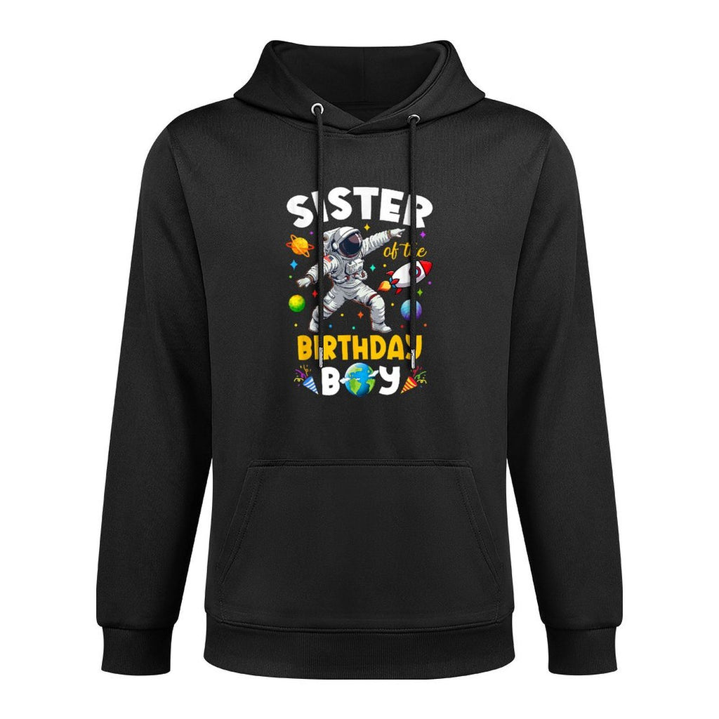 Sister Of The Birthday Boy Astronaut Outer Space Birthday Relaxed Fit Hoodie