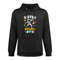 Sister Of The Birthday Boy Astronaut Outer Space Birthday Relaxed Fit Hoodie
