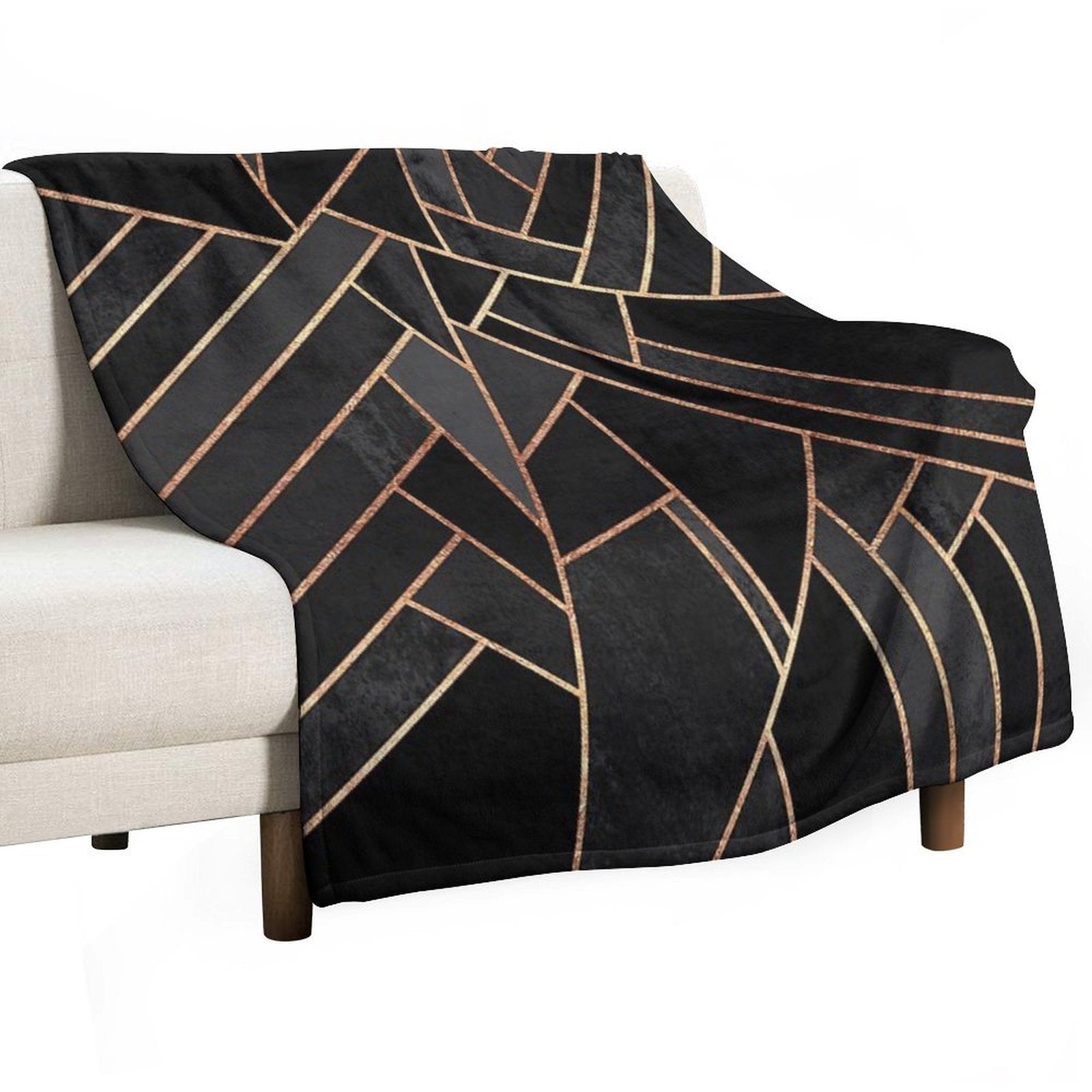 Black Night Lightweight Throw Blanket