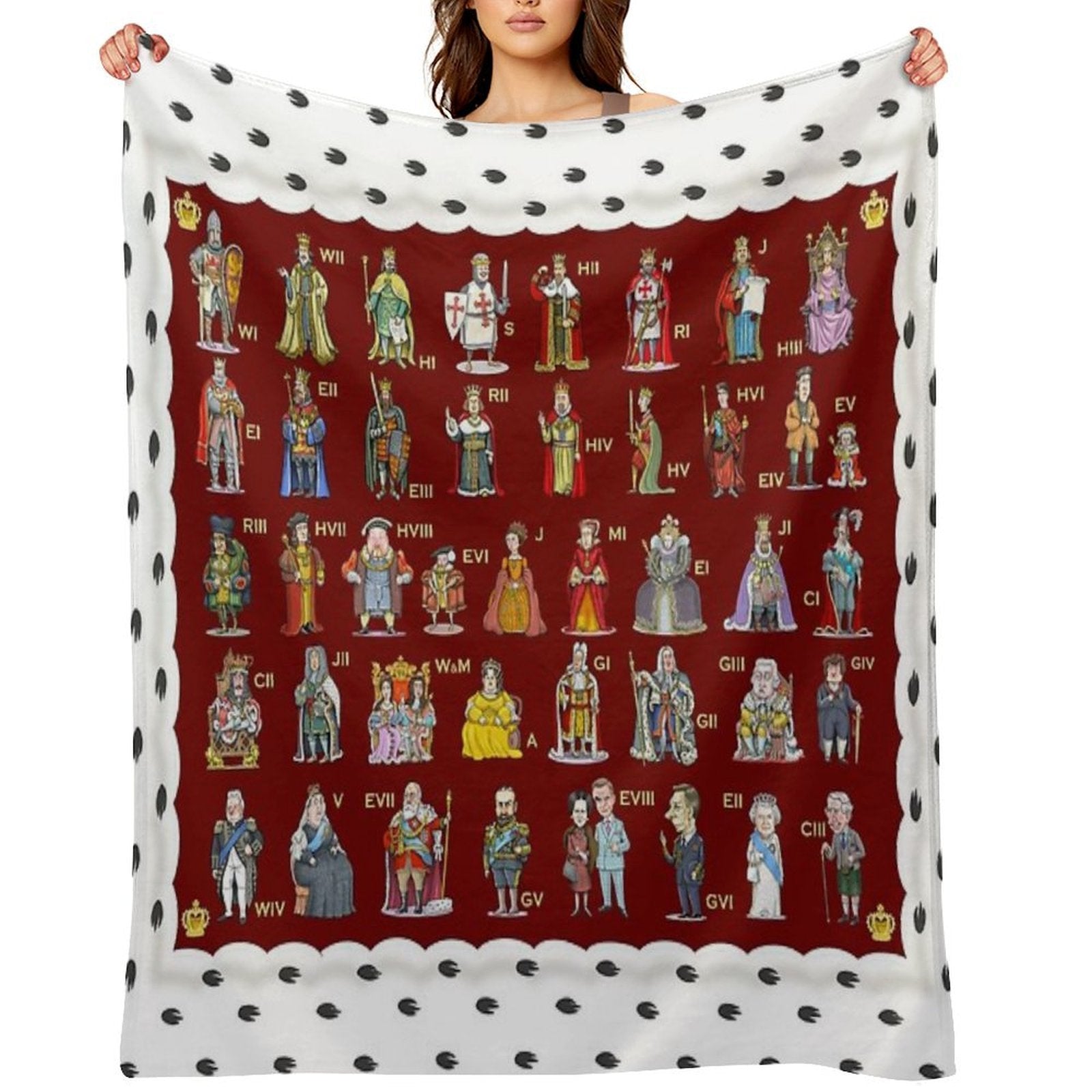 The English And British Monarchy (1066 to 2023+) Lightweight Throw Blanket