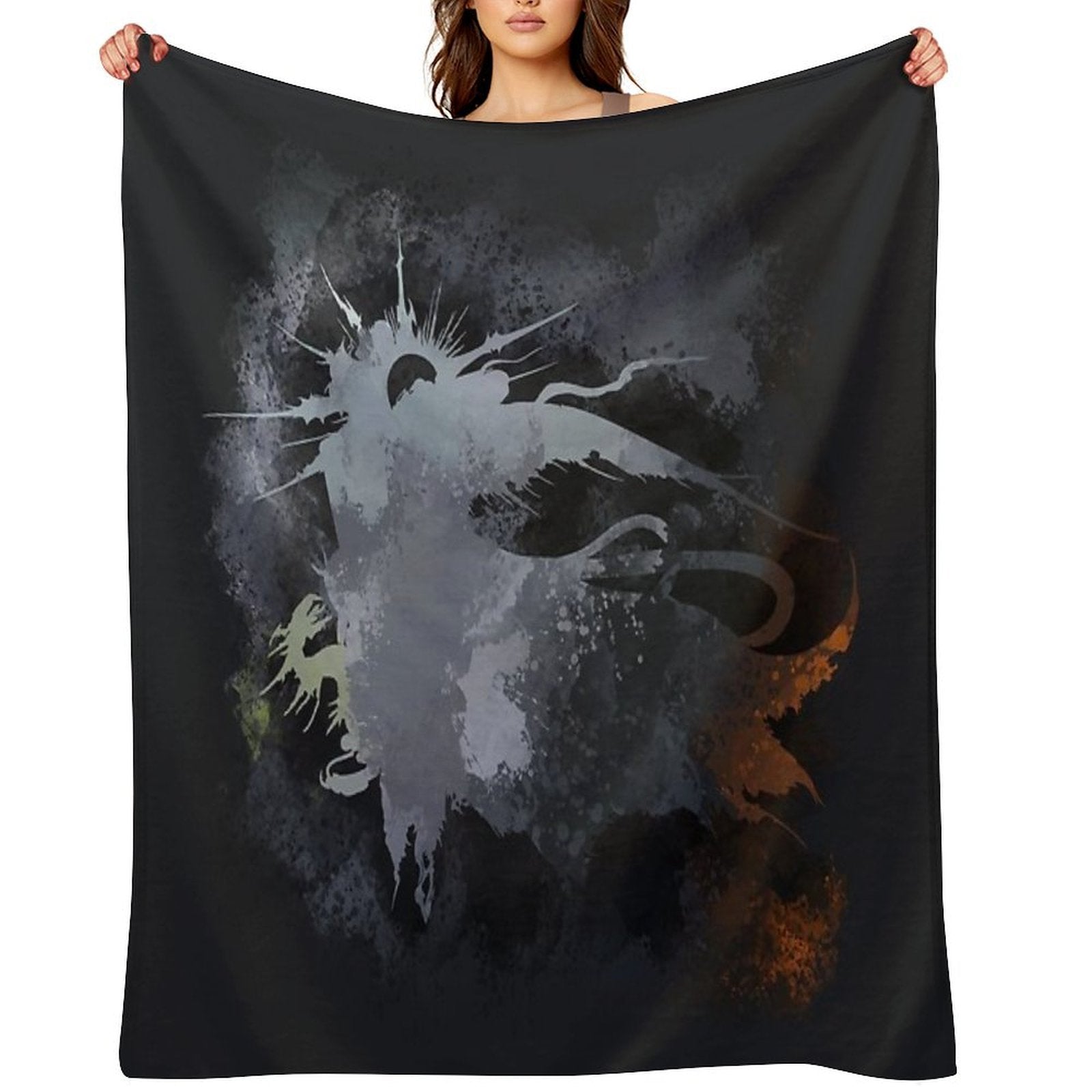 Final Fantasy XV Logo Plush Throw Blanket
