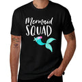 Mermaid Squad Birthday Squad for Party Mom Mama Girl  Graphic-printed T-Shirt