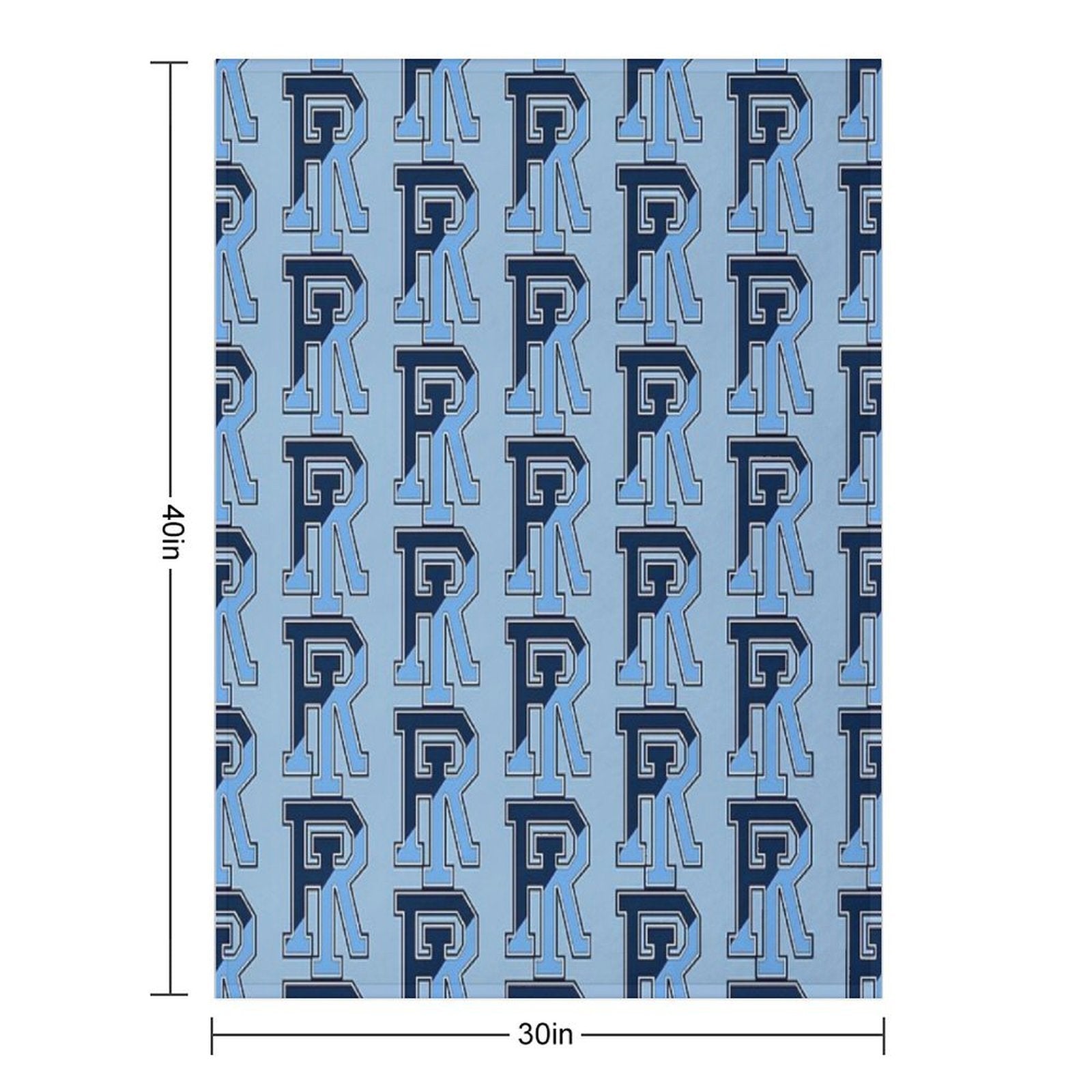 URI Rams Wrinkle-free Throw Blanket