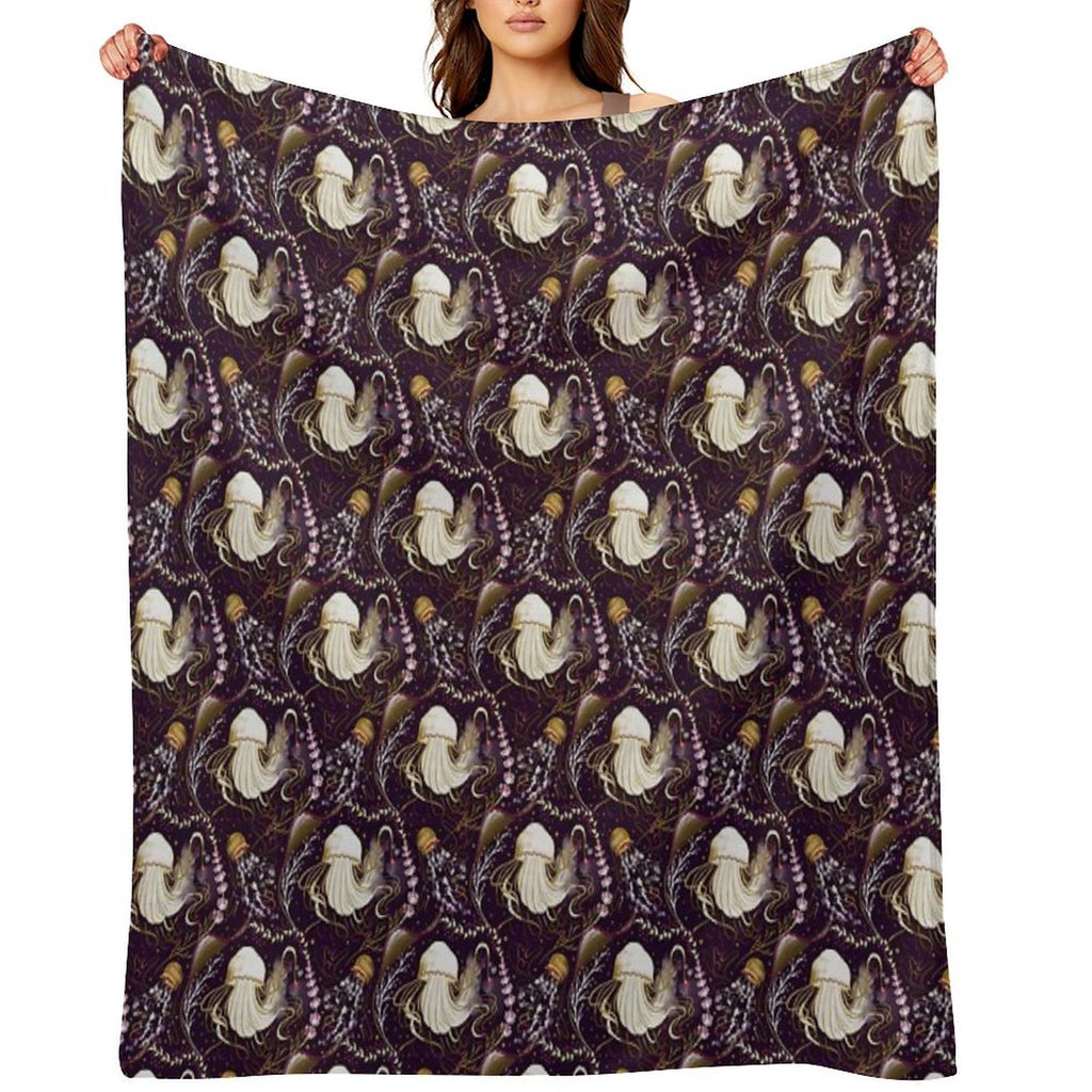 Jellyfish Plush Throw Blanket