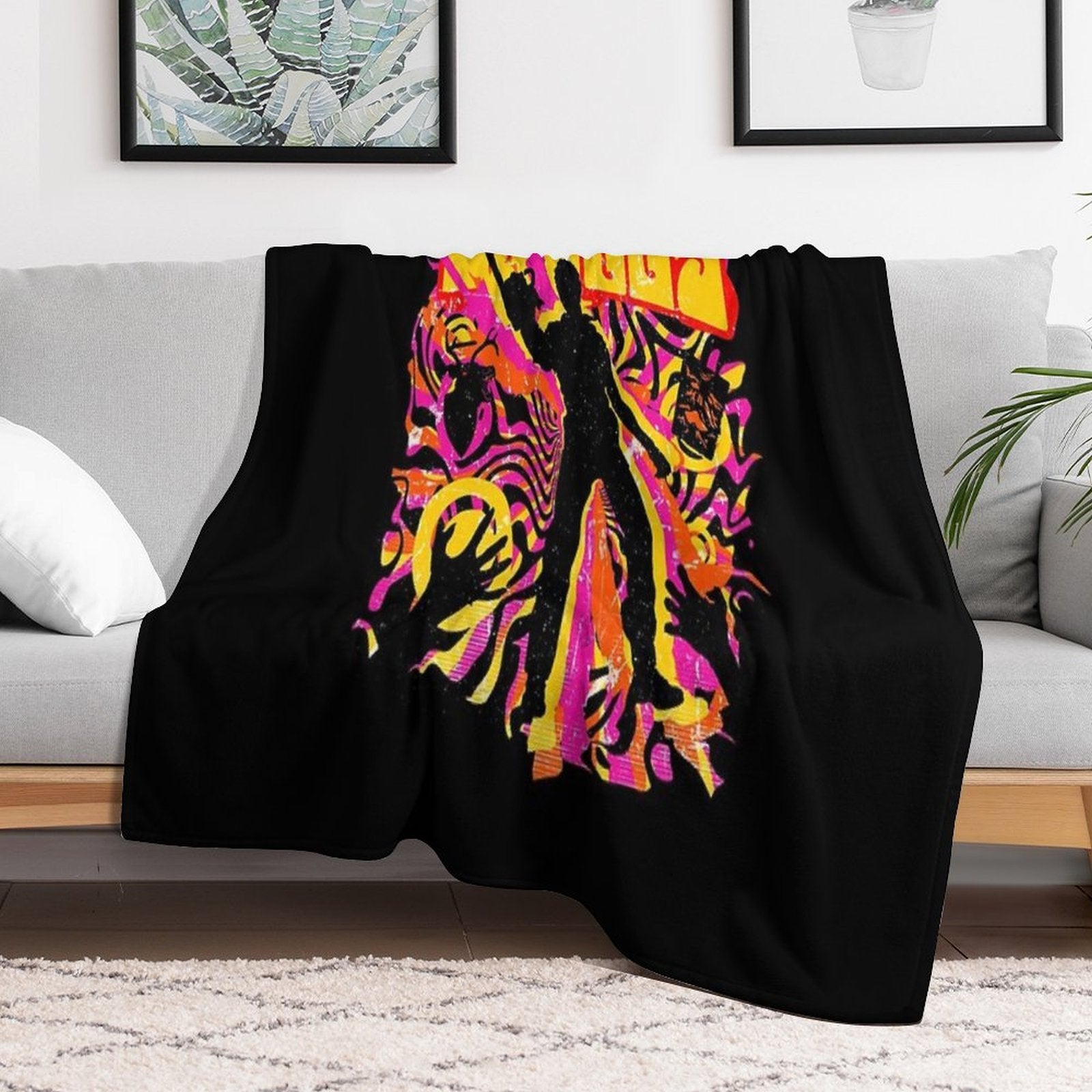 Stay Groovy - Evil Dead Sustainable Throw Blanket