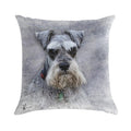 Serious Schnauzer Soft Anti-Pilling Throw Pillow