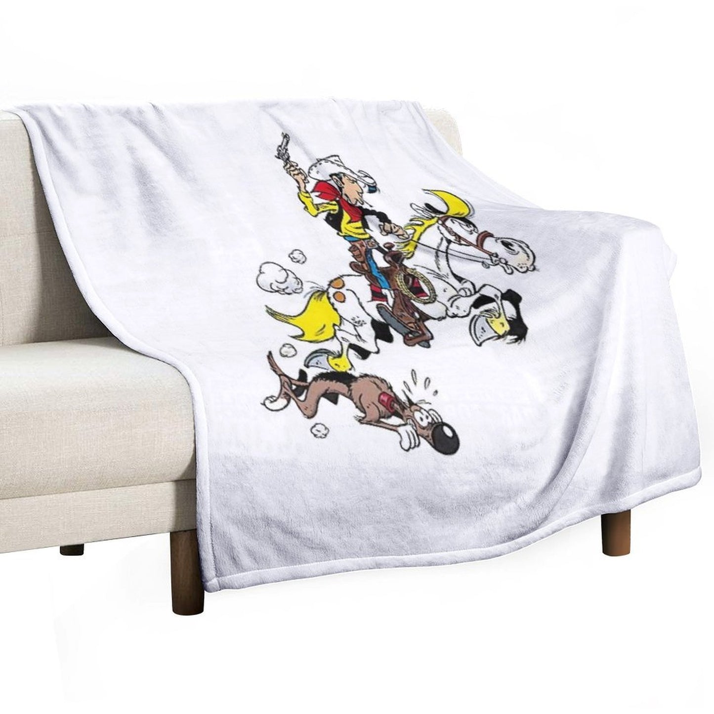 Lucky Luke Quick-dry Throw Blanket