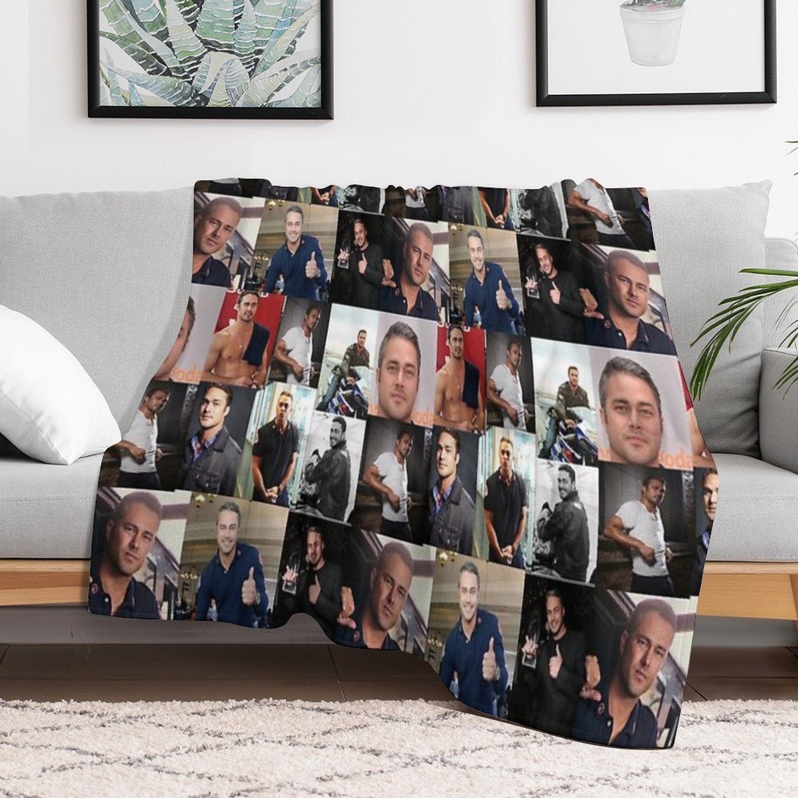 Taylor Kinney Or Kelly Severide Compact Throw Blanket