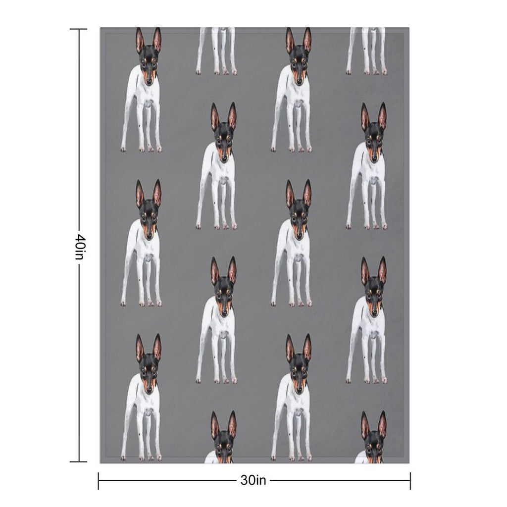 Toy Fox Terrier Versatility Throw Blanket