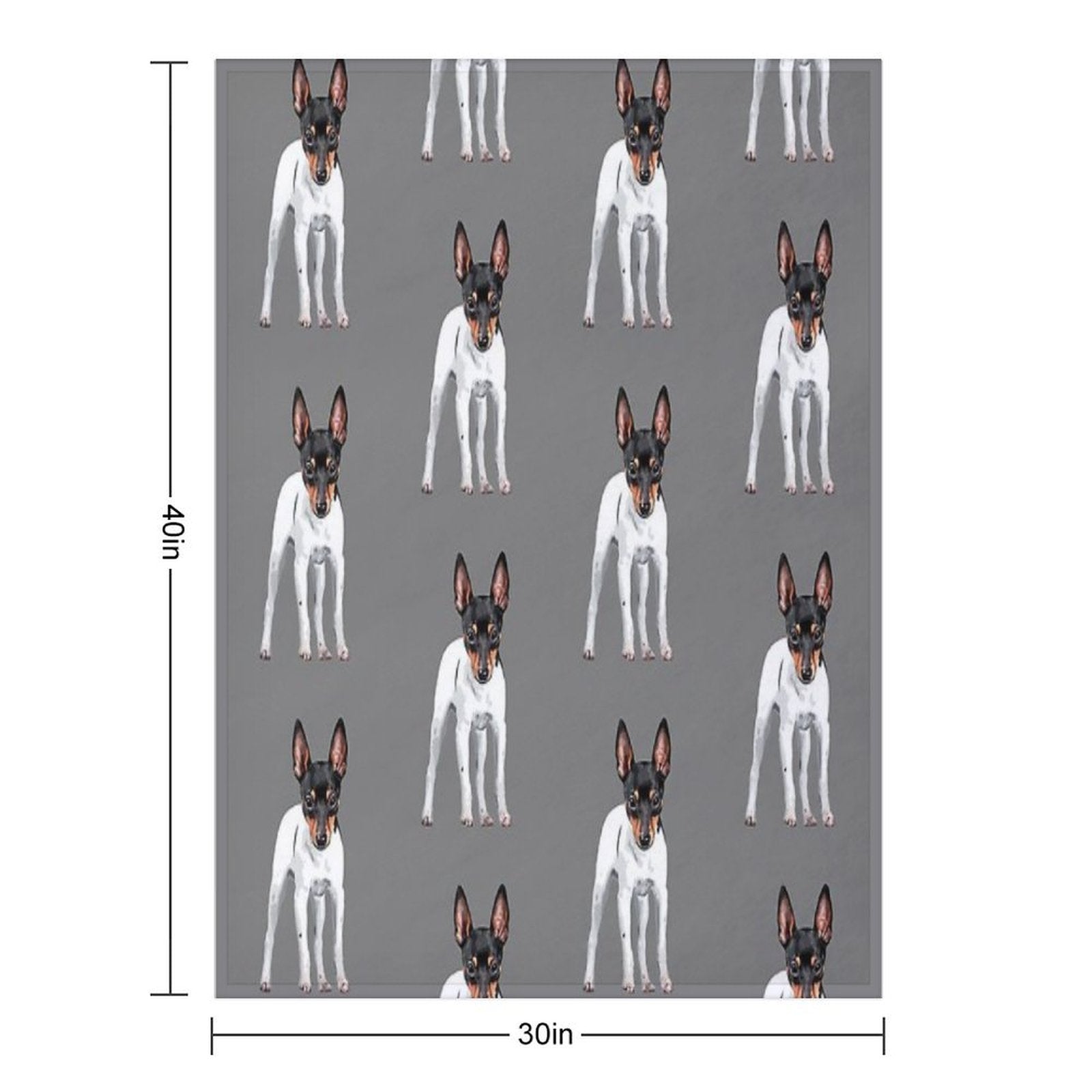 Toy Fox Terrier Versatility Throw Blanket