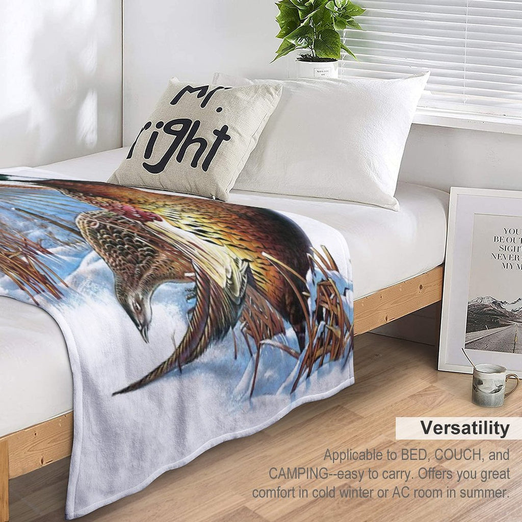 Pheasant Farm Comfort Throw Blanket